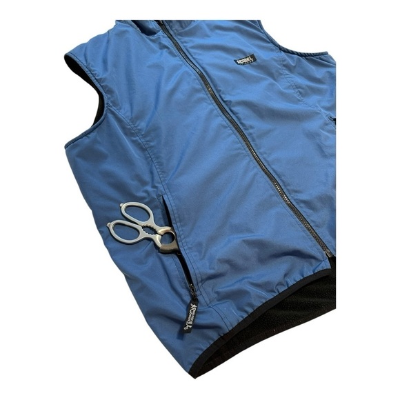Running Room Vest Zip Up Fleece Reversible Blue Black - Size XL - Picture 5 of 12